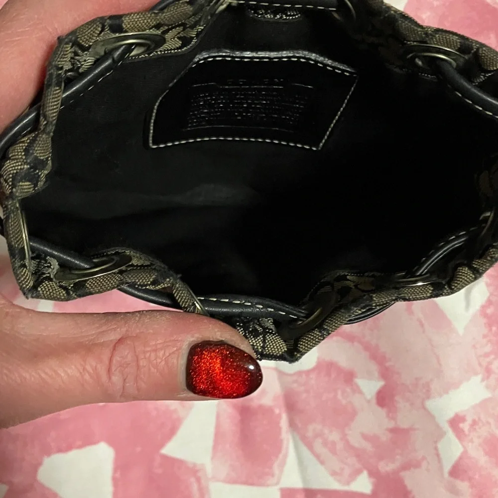 Coach Black and dark grey Designer Women's Bag NWOT